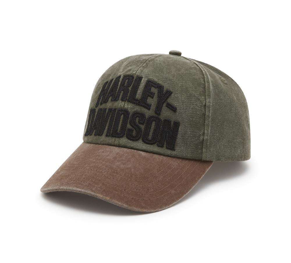 harley Arched Font Panhead Fitted Baseball Hat