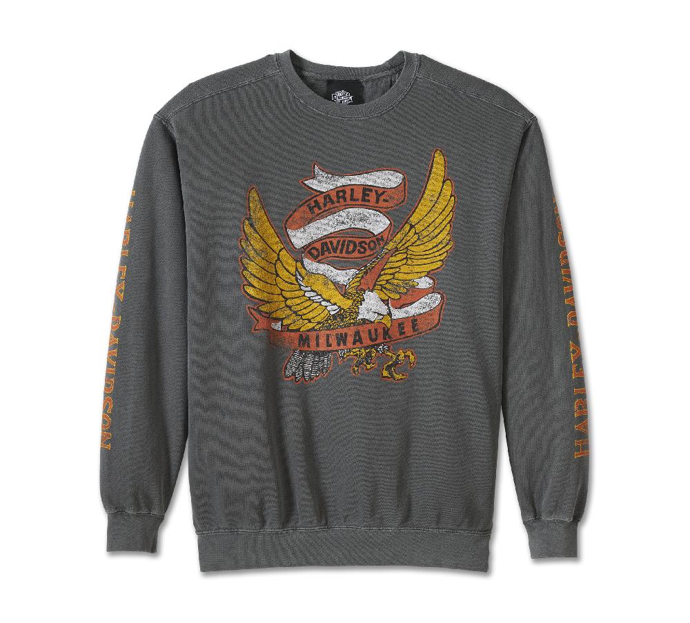 harley Banner Eagle Midweight Crewneck