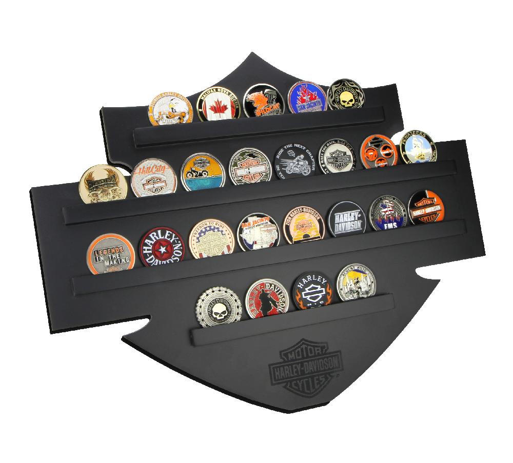 Harley Bar & Shield Coin Display
