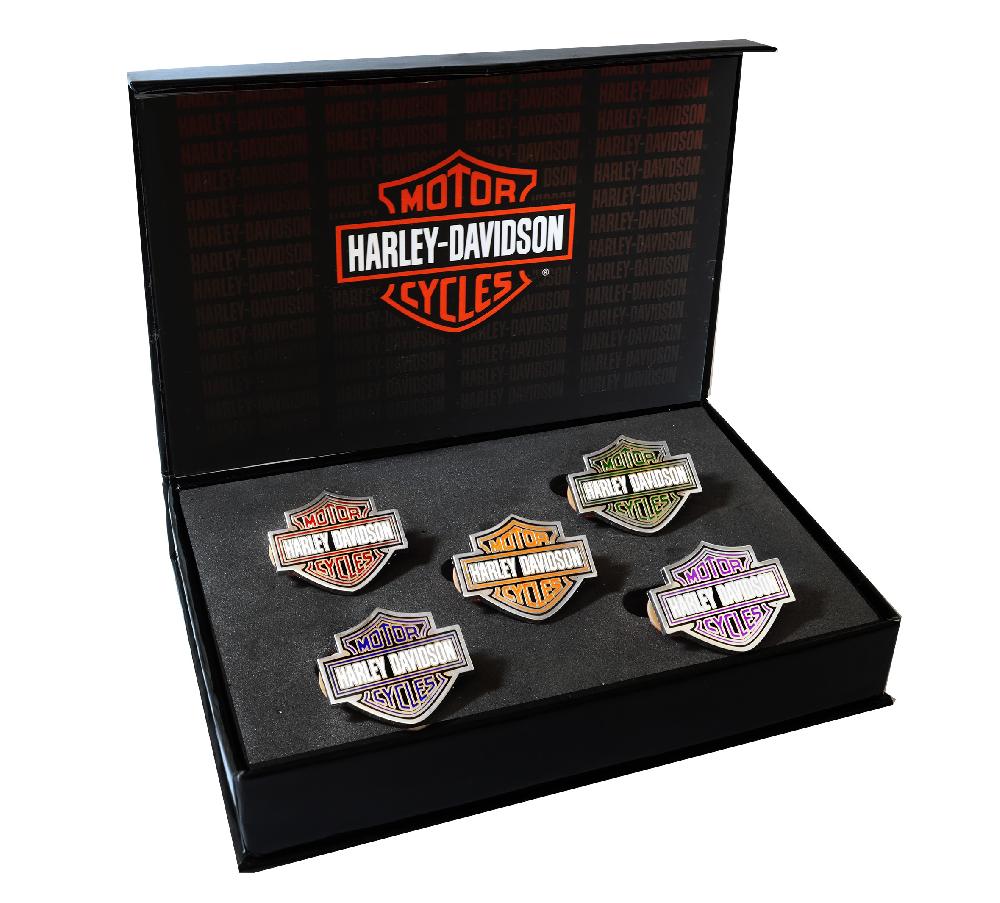harley Bar & Shield Collector Pin Set