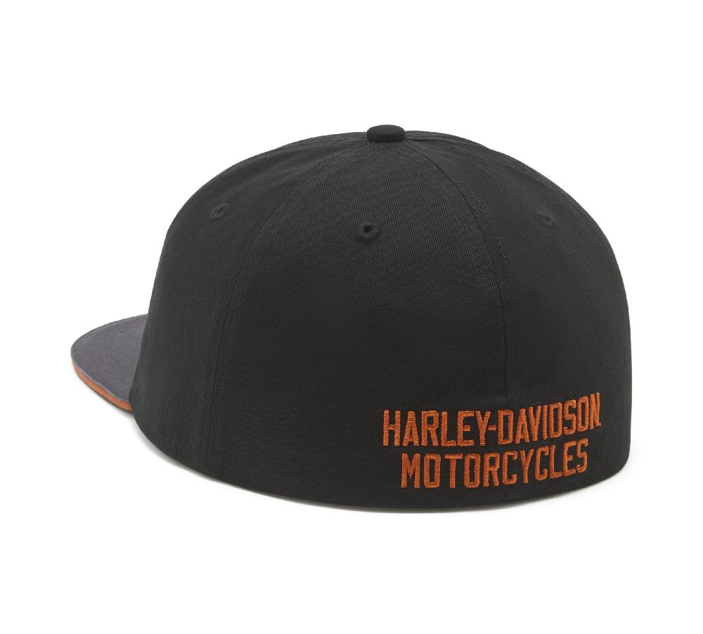 Harley Bar & Shield Colorblock Panhead Fitted Cap