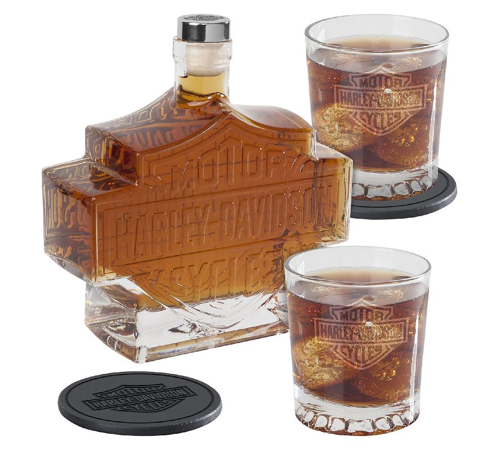 Harley Bar & Shield Decanter Set
