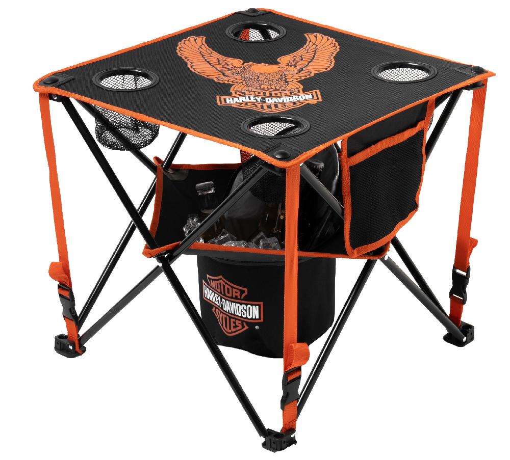 Harley Bar & Shield Eagle Folding Table