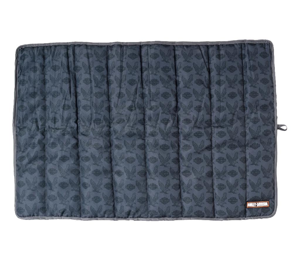 harley Bar & Shield Eagle Pet Travel Bed w/ Case