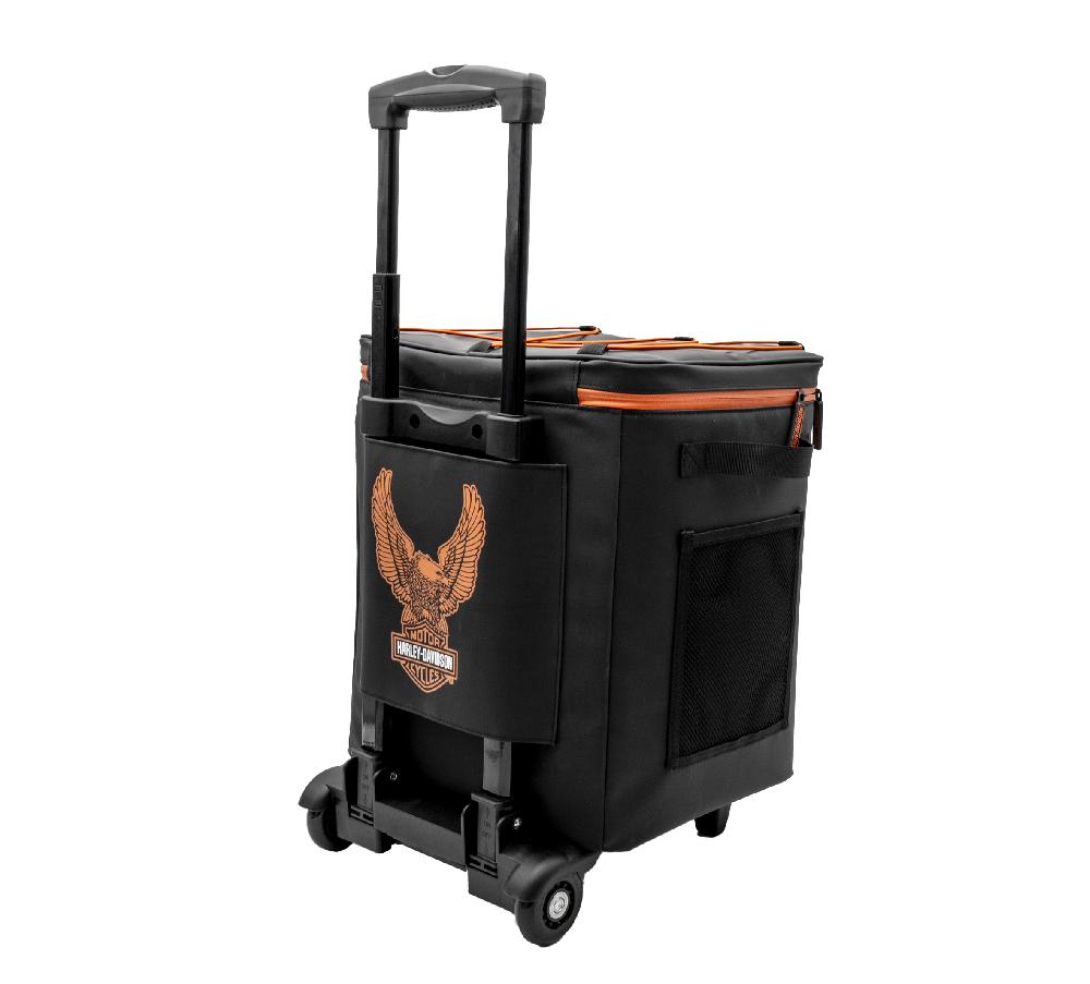 Harley Bar & Shield Eagle Portable Rolling Cooler