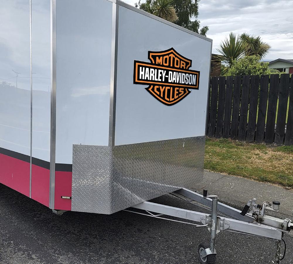 Harley Bar & Shield Extra Large Trailer Decal