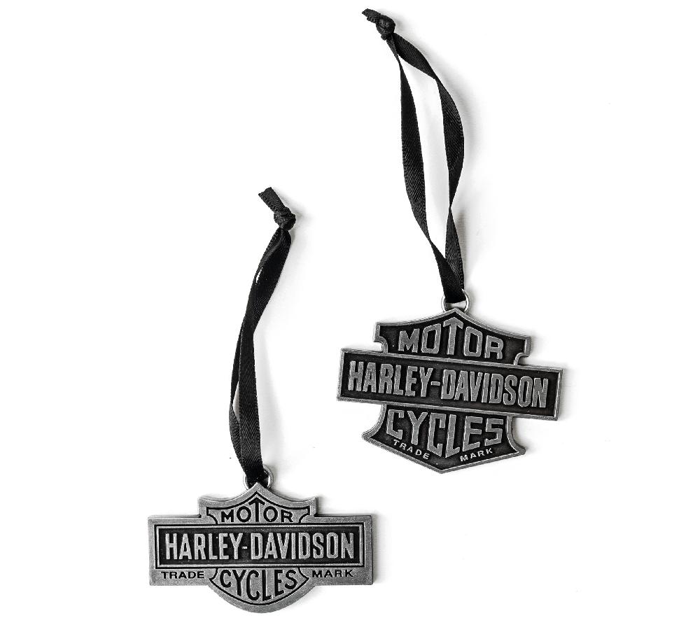 Harley Bar & Shield Ornament - Set Of 2