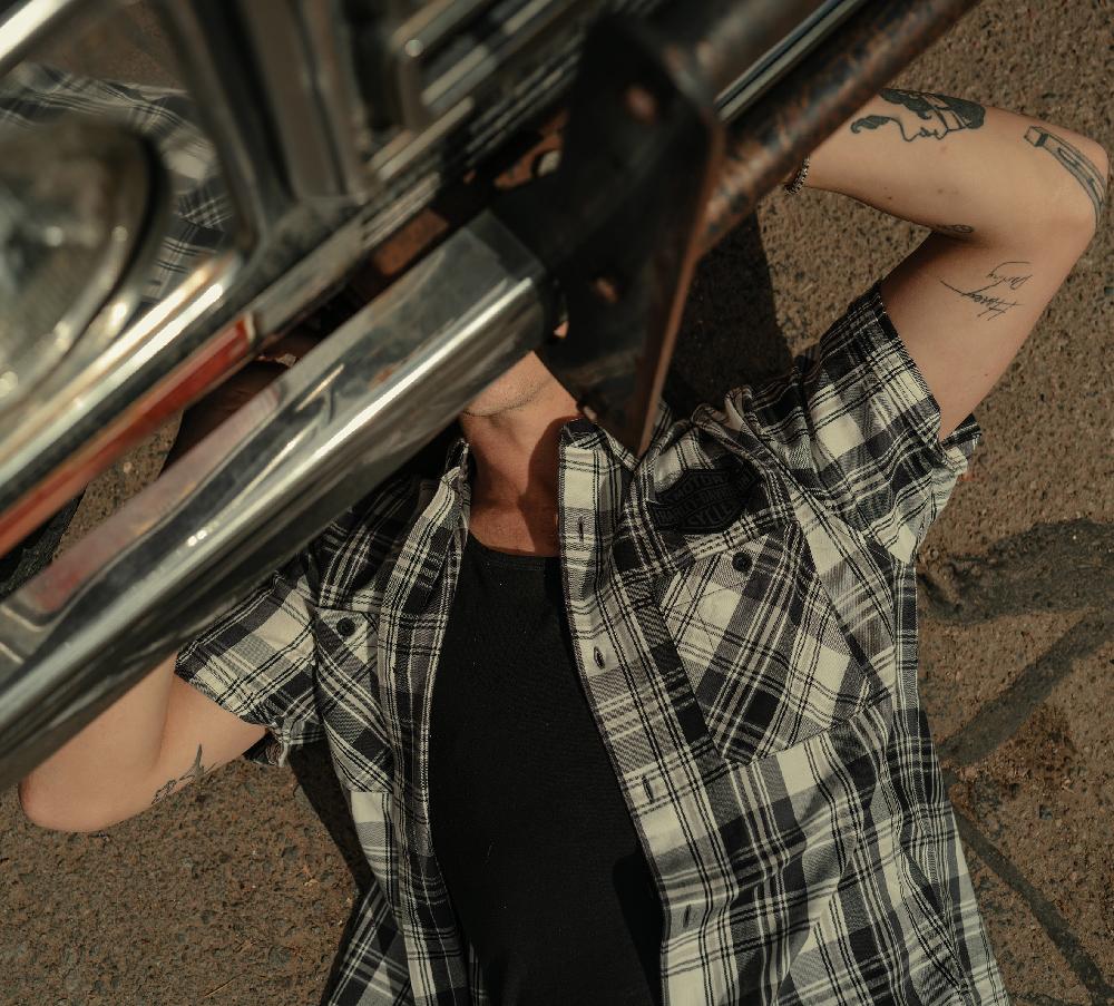 Harley Bar & Shield Plaid Shirt