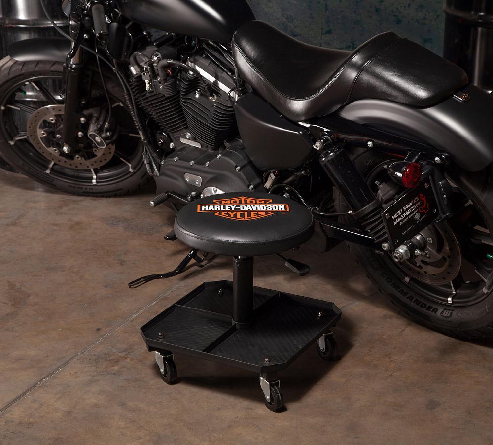 Harley Bar & Shield Pneumatic Stool