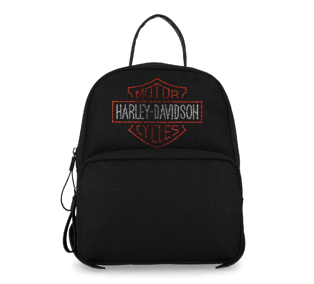 harley Bar & Shield Rhinestone Backpack