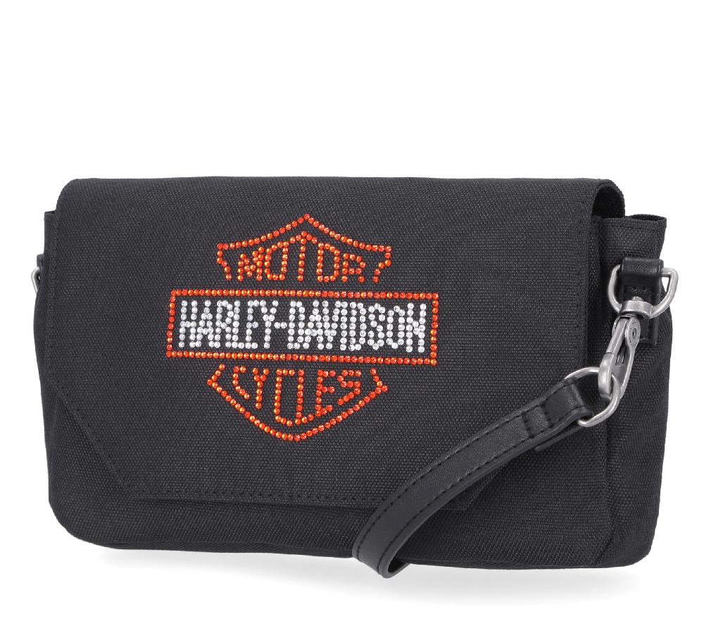 Harley Bar & Shield Rhinestone Hip Bag