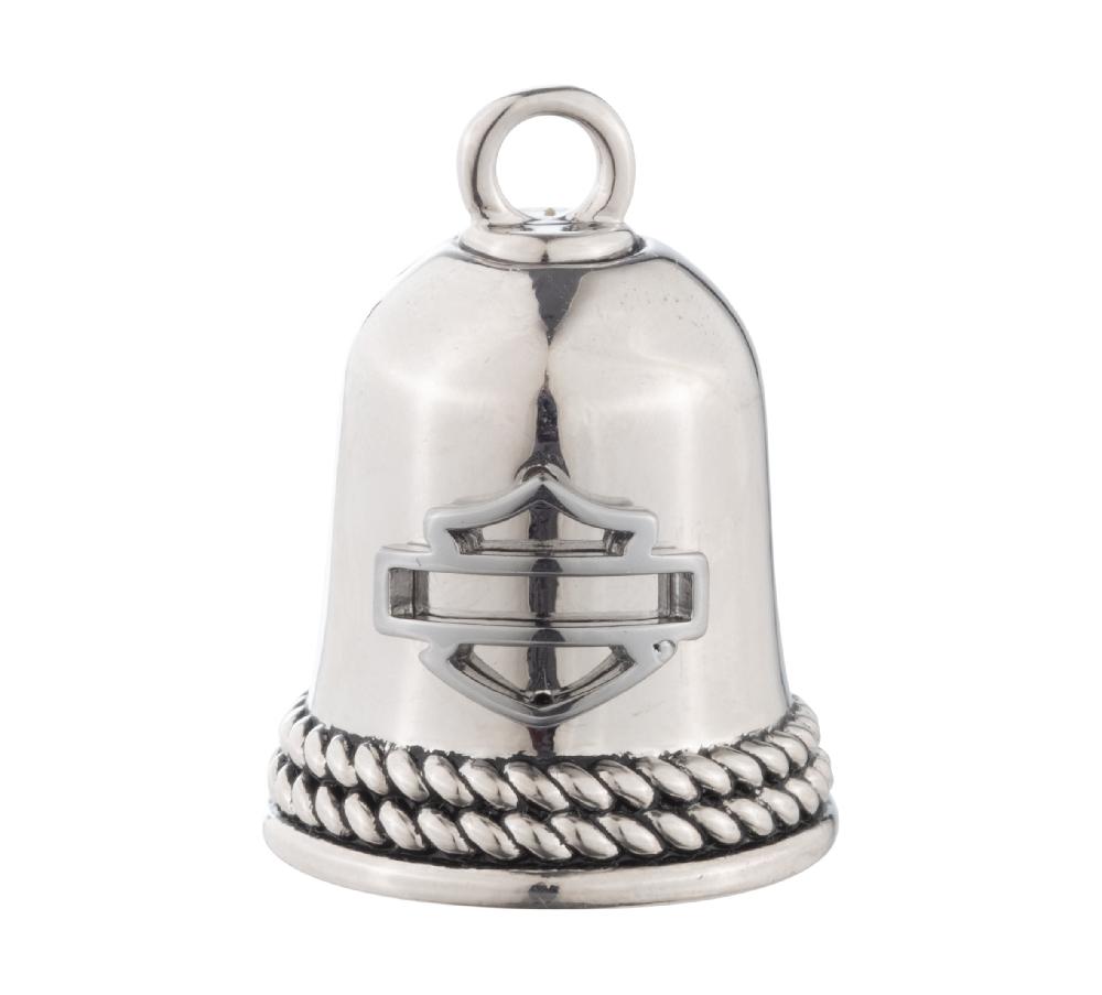 harley Bar & Shield Rope Edge Mini Ride Bell
