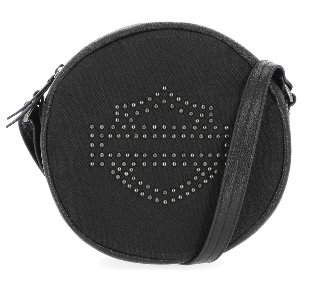 harley Bar & Shield Studded Canteen Bag