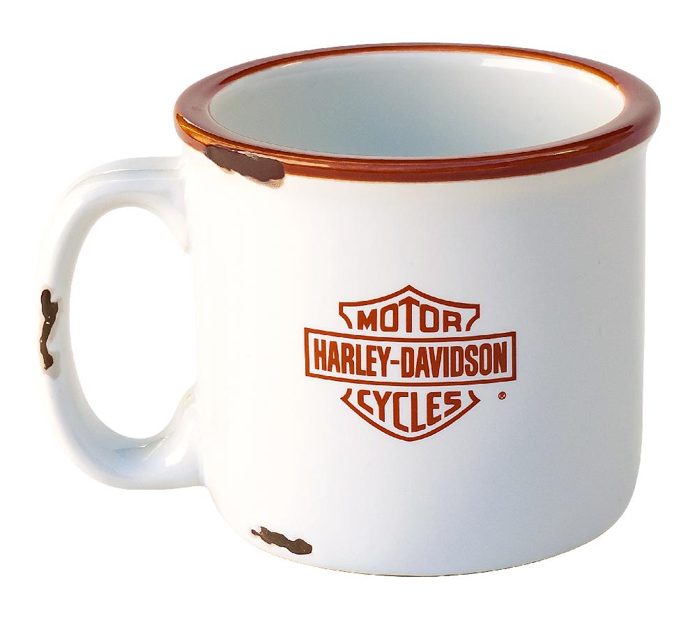 Harley Bar & Shield Wrapped Campfire Coffee Mug