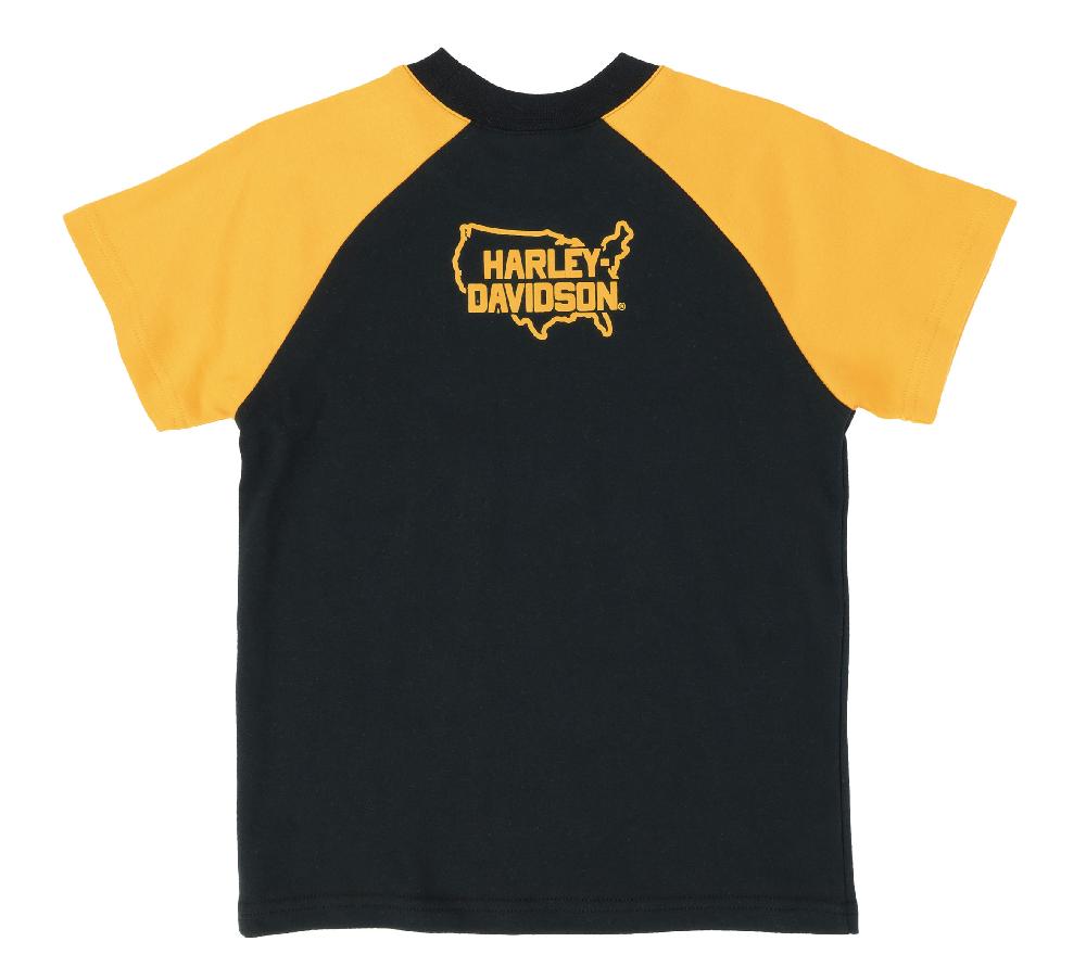 Harley Big Boys Raglan Short Sleeve Tee