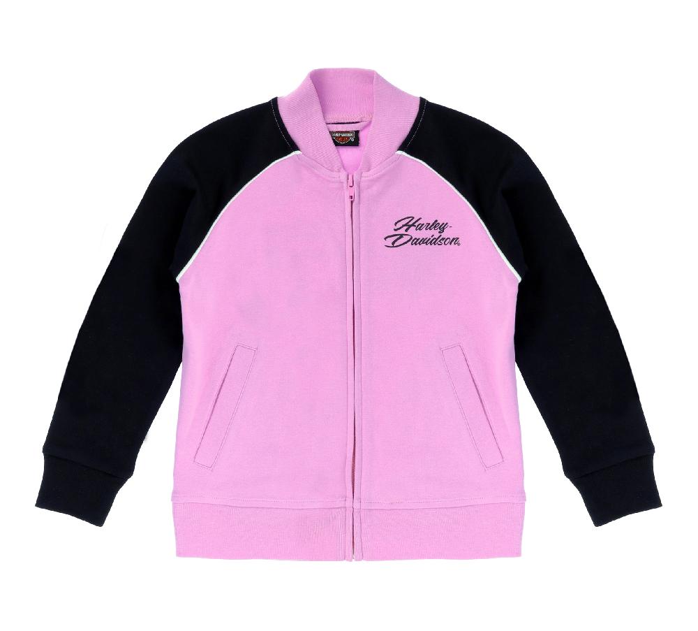 Harley Big Girls Knit Varsity Jacket
