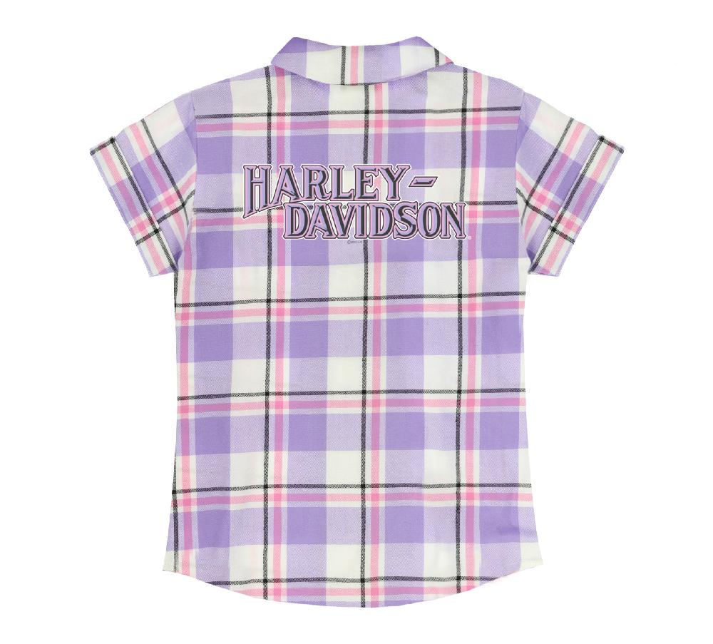 Harley Big Girls Plaid Shirt