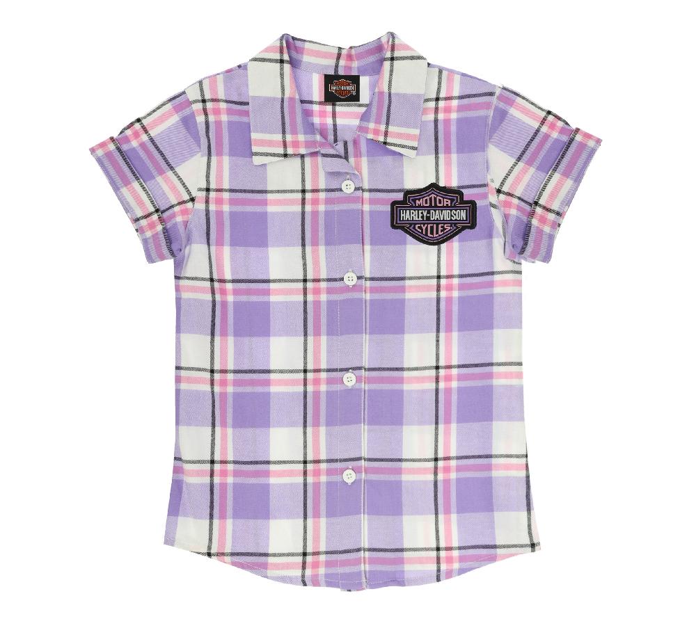 Harley Big Girls Plaid Shirt