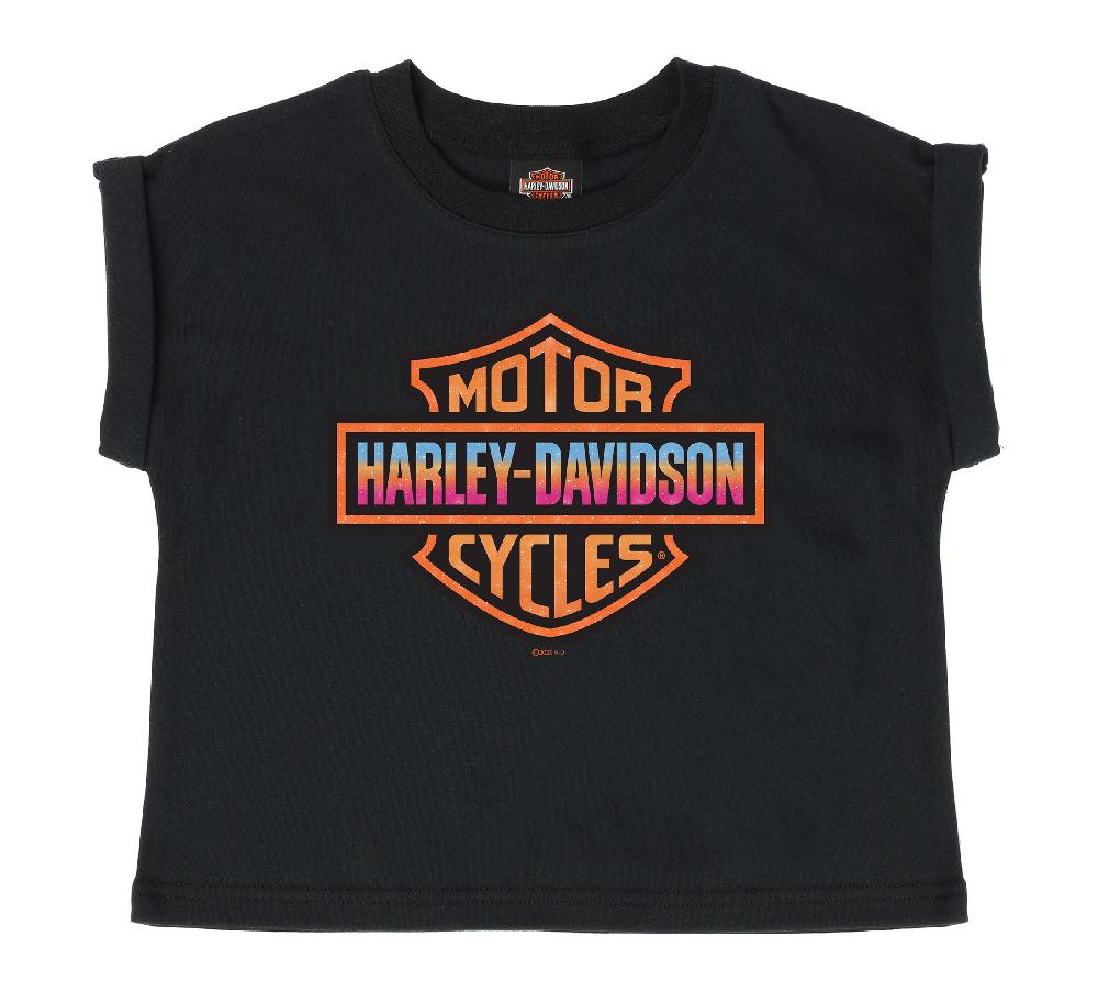 harley Big Girls Short Sleeve Boxy Tee