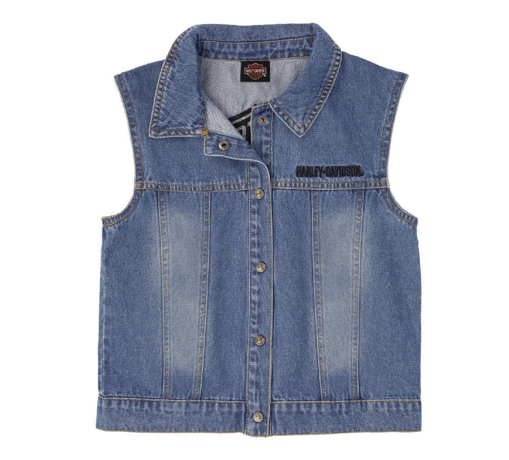 harley Big Kids Denim Vest