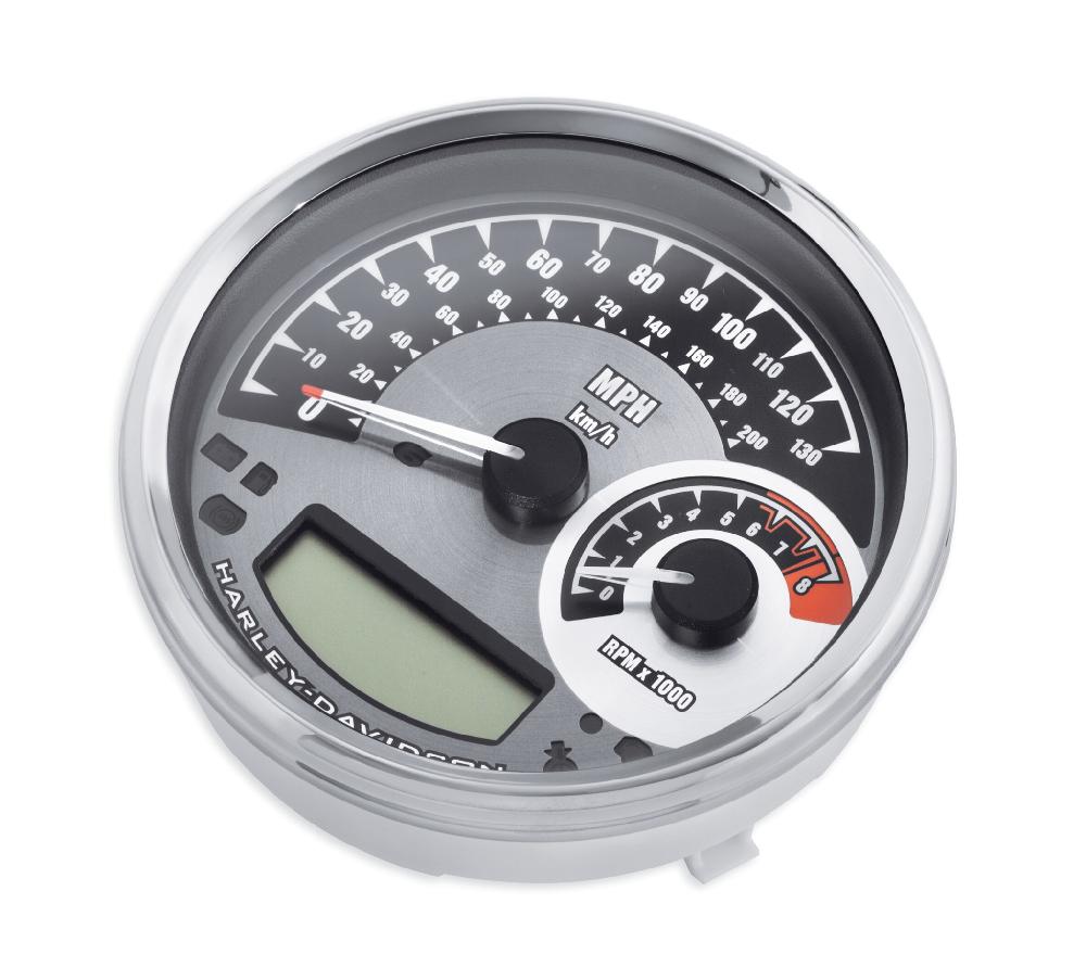 harley Black Dial Analog Speedometer/Tachometer