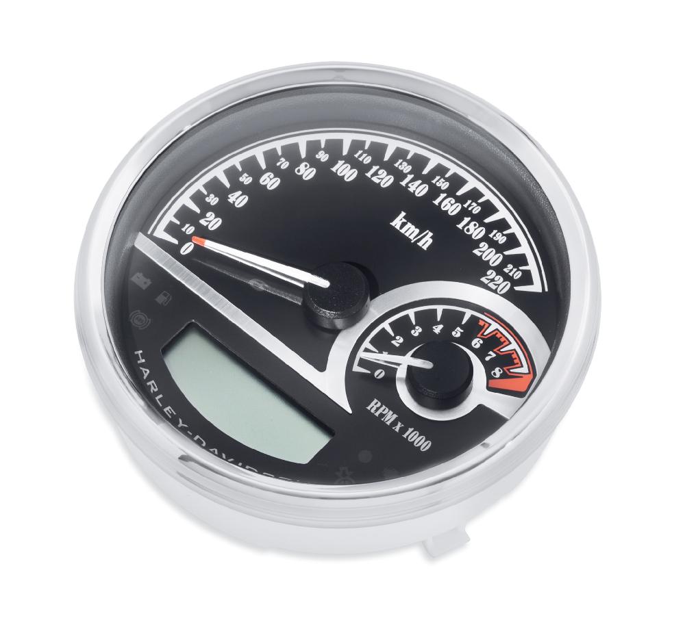 harley Black Dial Analog Speedometer/Tachometer