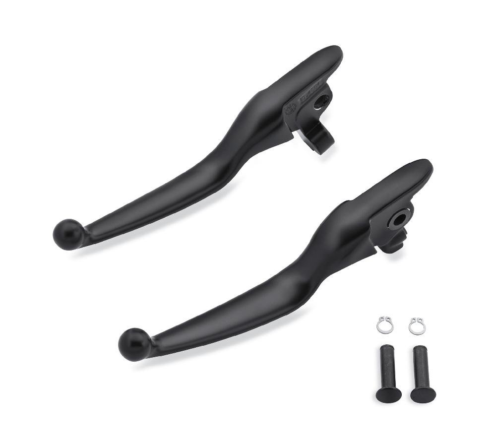 harley Black Hand Control Lever Kit