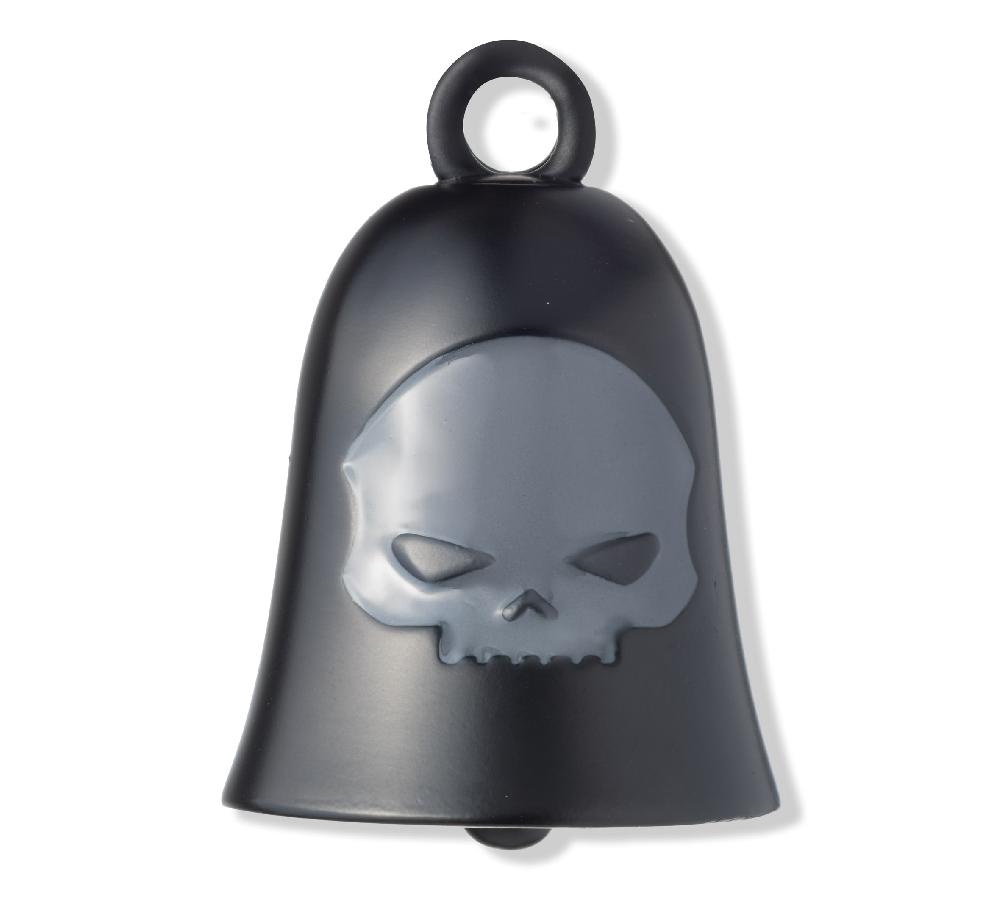 harley Black Matte Wille G Skull Ride Bell