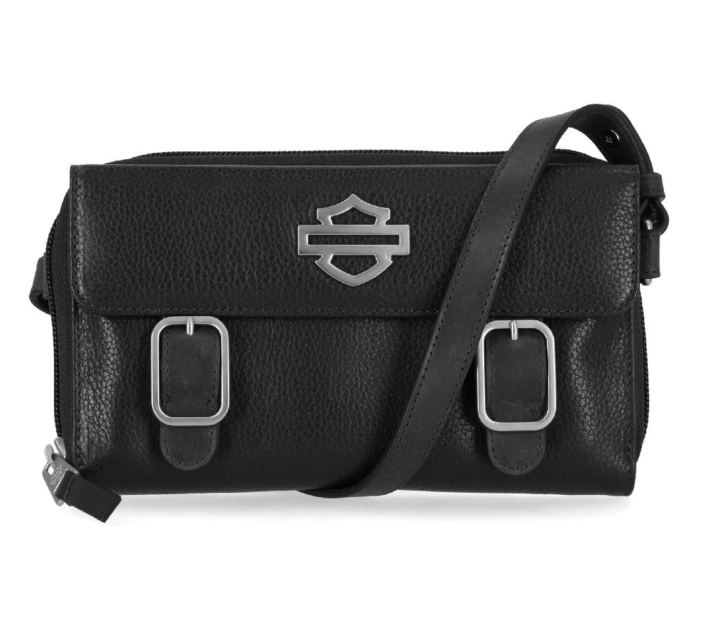 harley Buckle Zip Around Crossbody