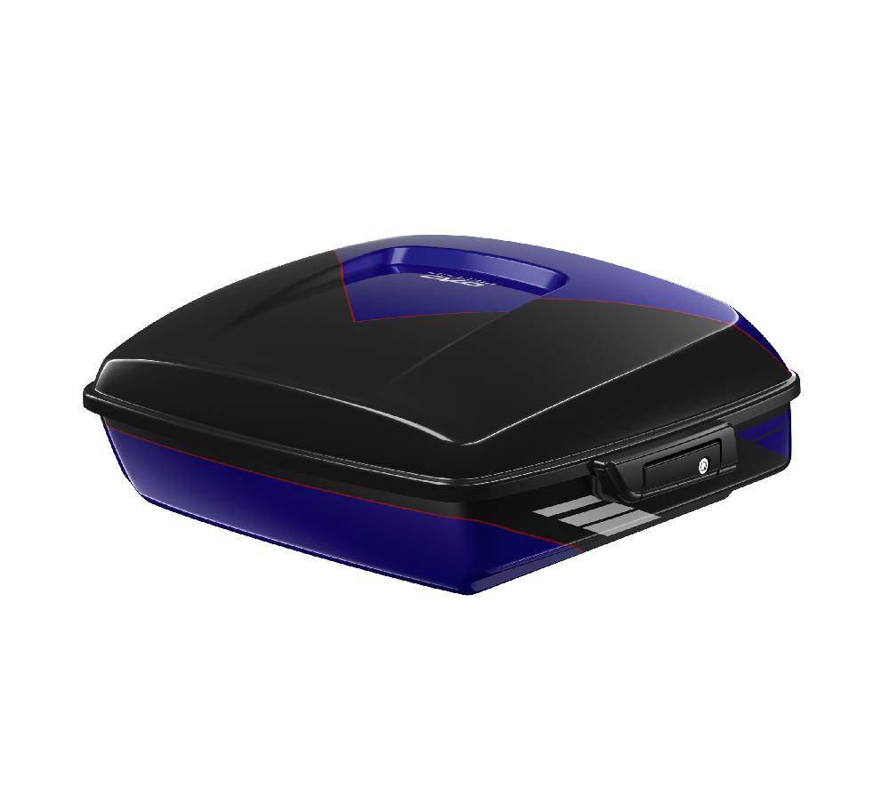 harley Chopped Tour-Pak Luggage - Blue Streak