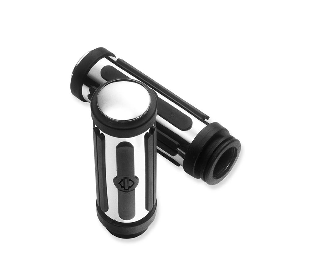 harley Chrome and Rubber Hand Grips