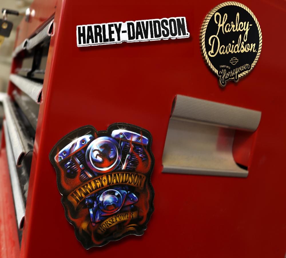 Harley Chrome Horsepower Acrylic Magnet