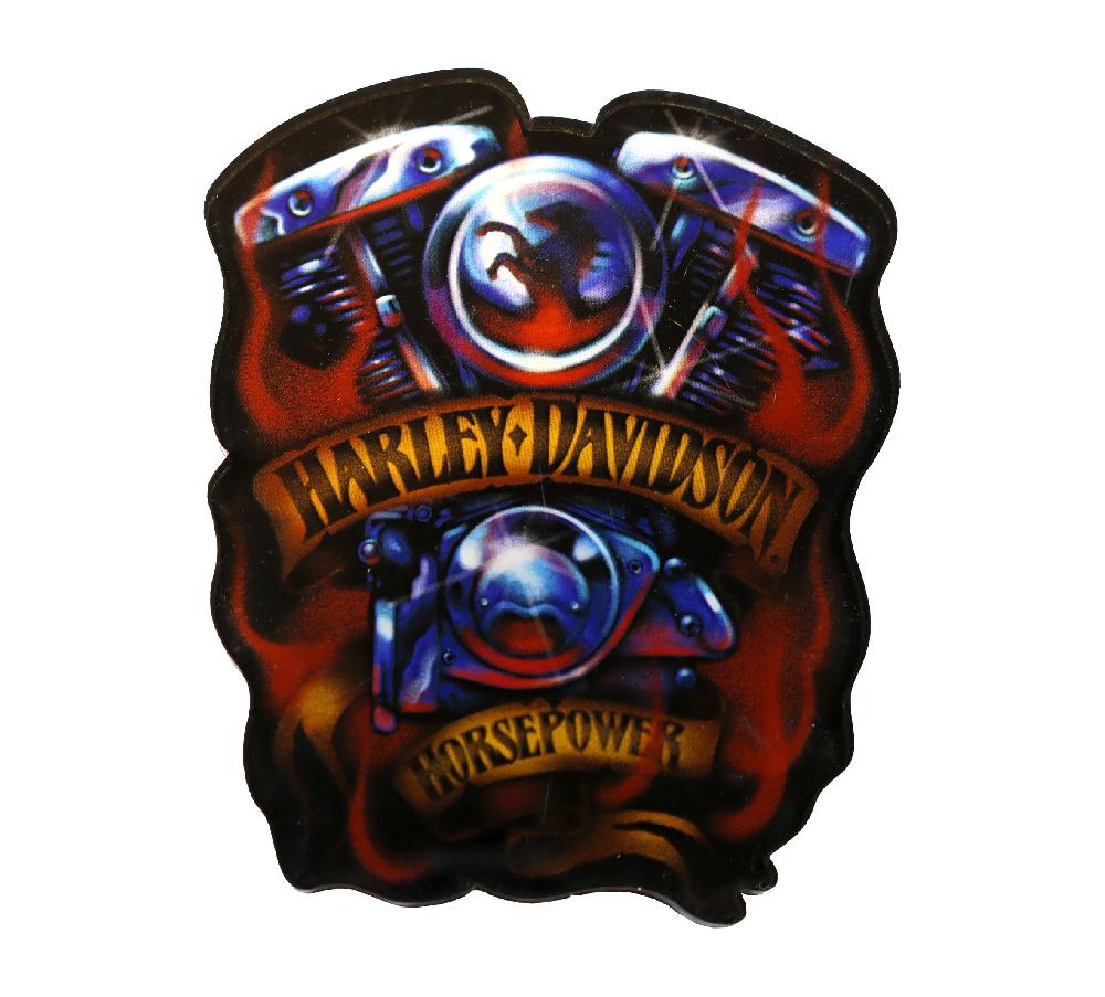 harley Chrome Horsepower Acrylic Magnet