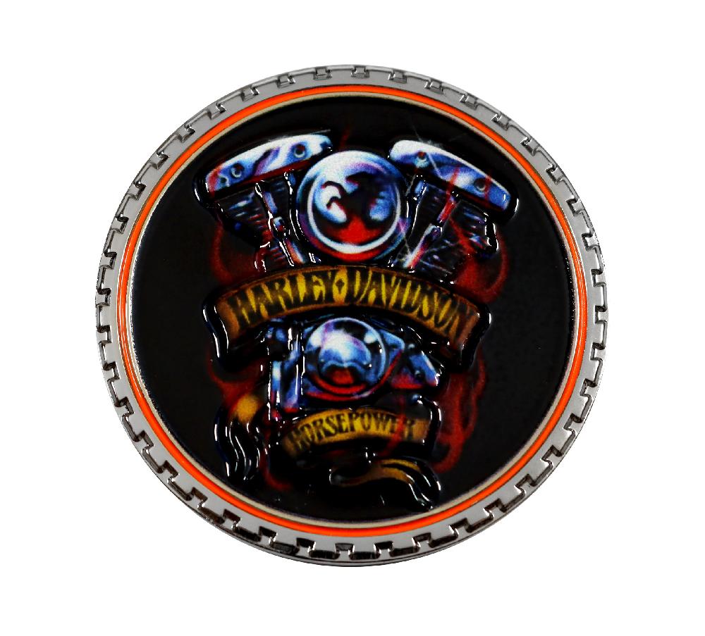 Harley Chrome Horsepower Coin