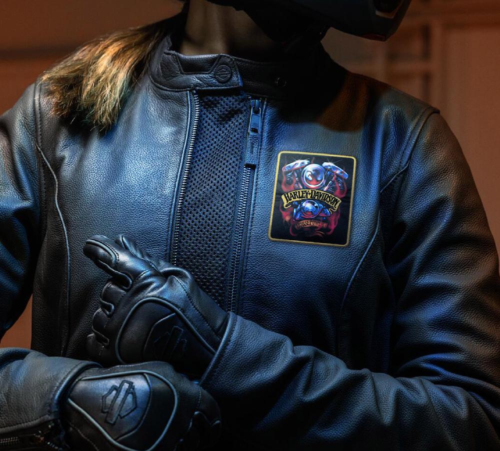 Harley Chrome Horsepower Patch