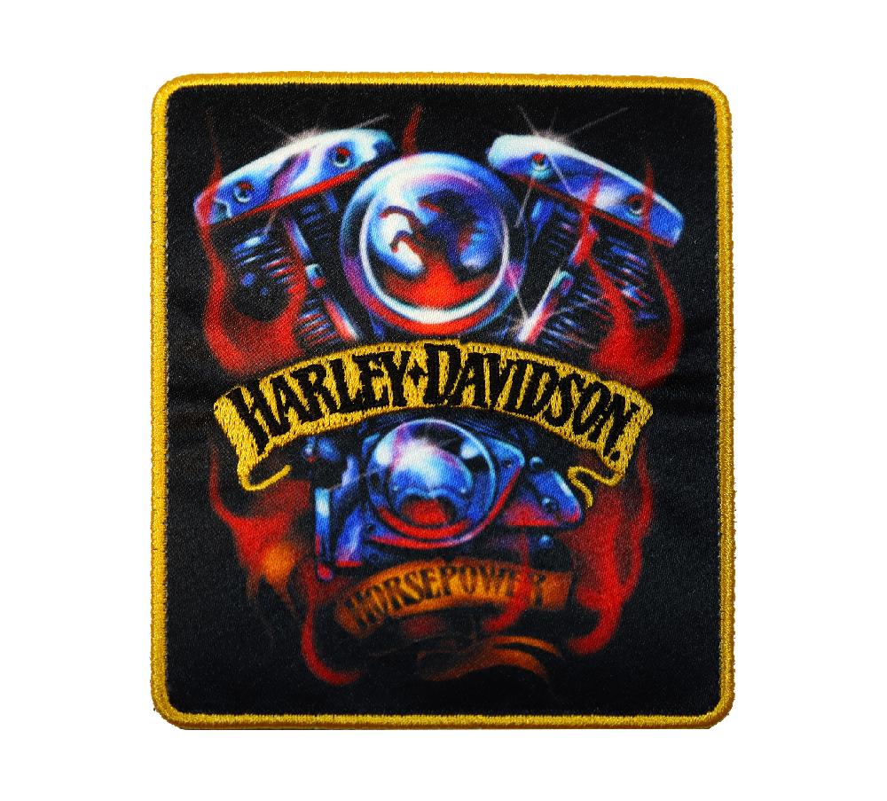 harley Chrome Horsepower Patch