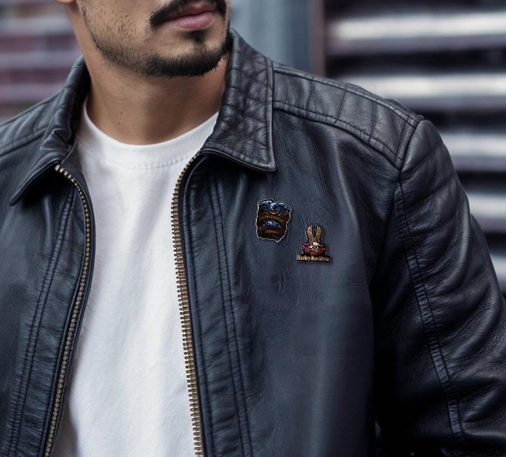 Harley Chrome Horsepower Pin