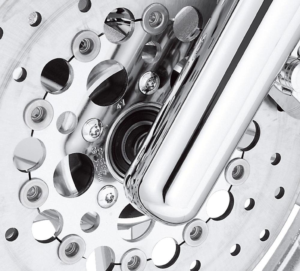 Harley Chrome Rear Brake Disc Hardware Kit