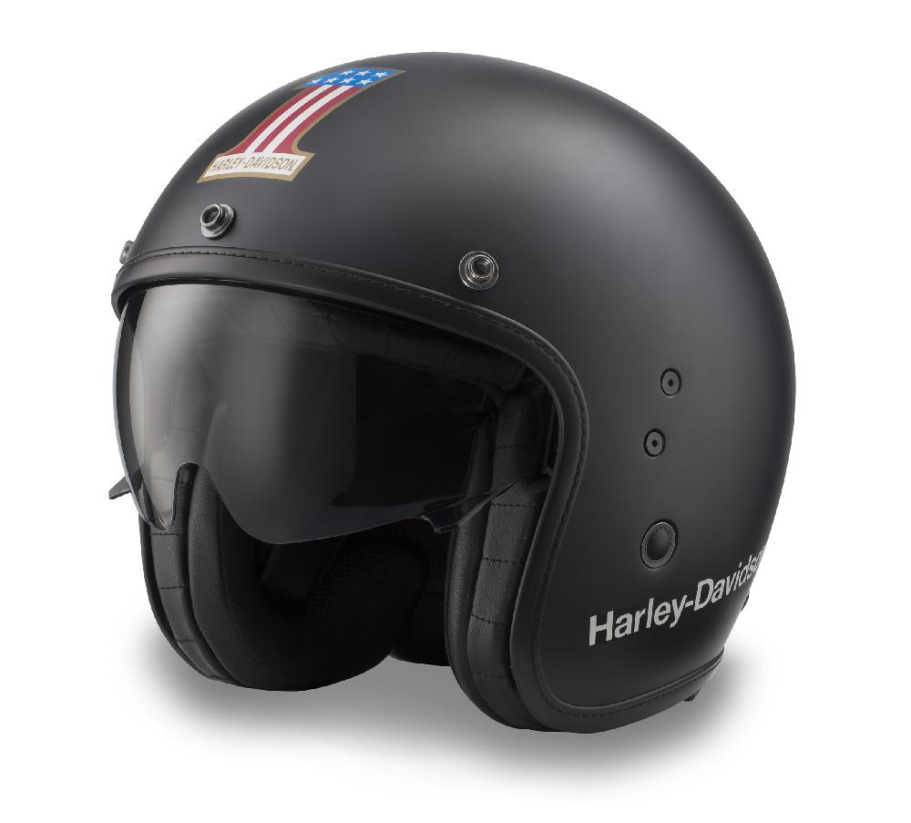 Harley Classic #1 X14 Sun Shield 3/4 Helmet