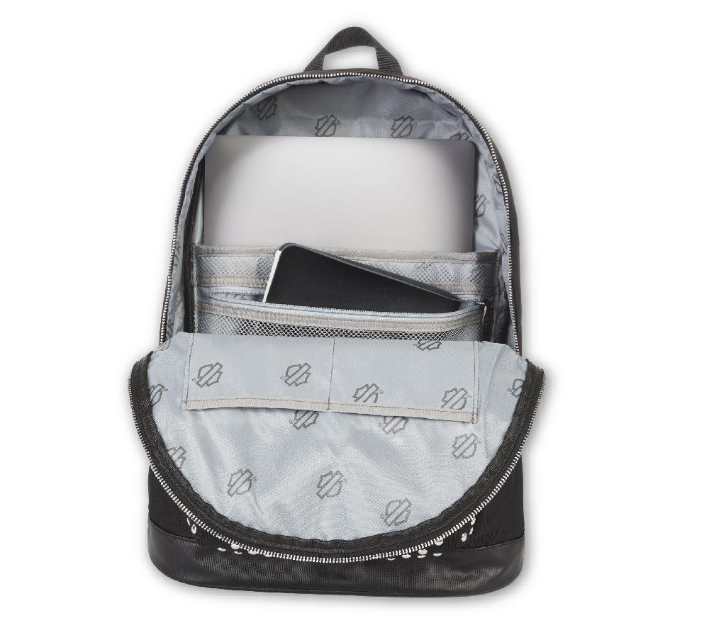 Harley Classic Backpack With Studs In Moon Shadow