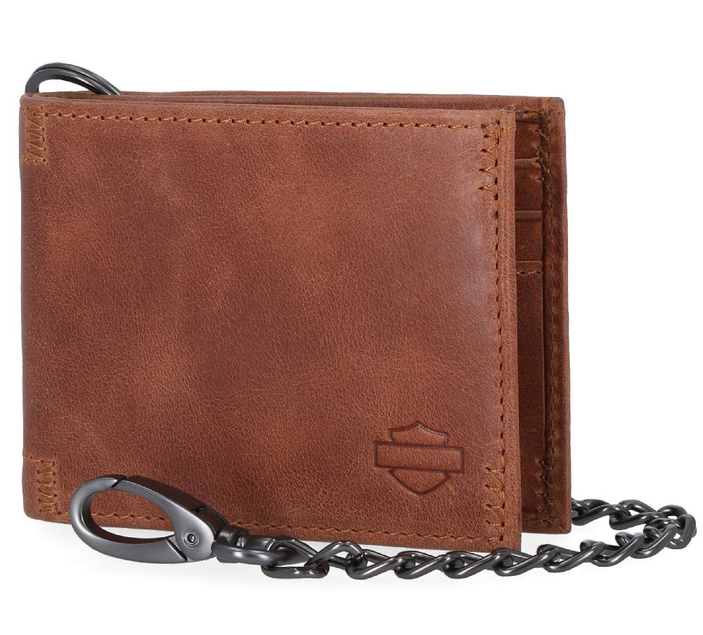 Harley Classic Billfold With Chain