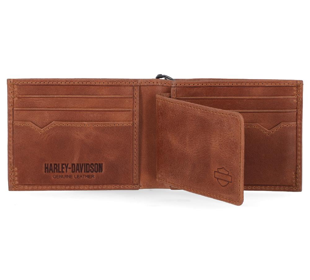 Harley Classic Billfold With Chain