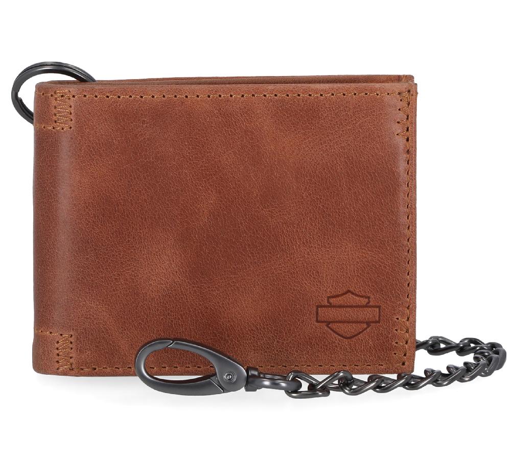 harley Classic Billfold With Chain