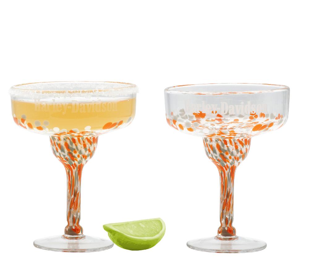 Harley Confetti Margarita Glass Set Of 2