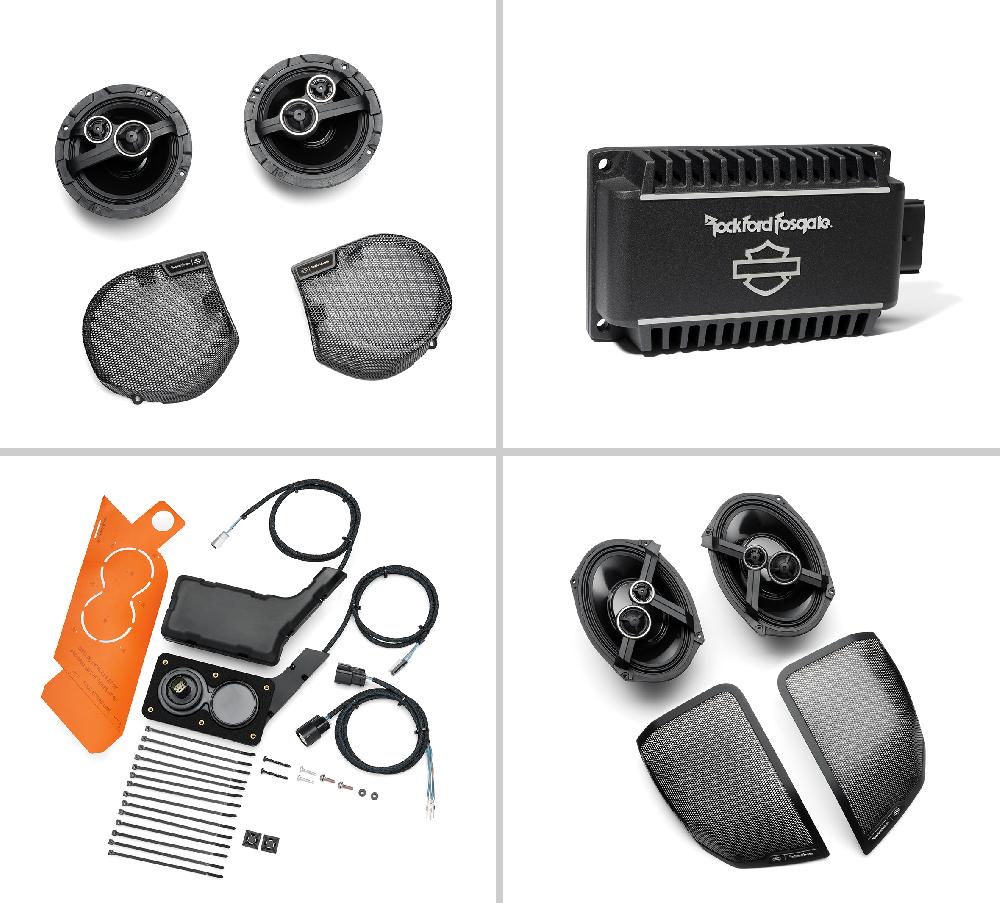 harley Harley Davidson Audio powered by Rockford Fosgate Stage II+ 4-Speaker Kit Package