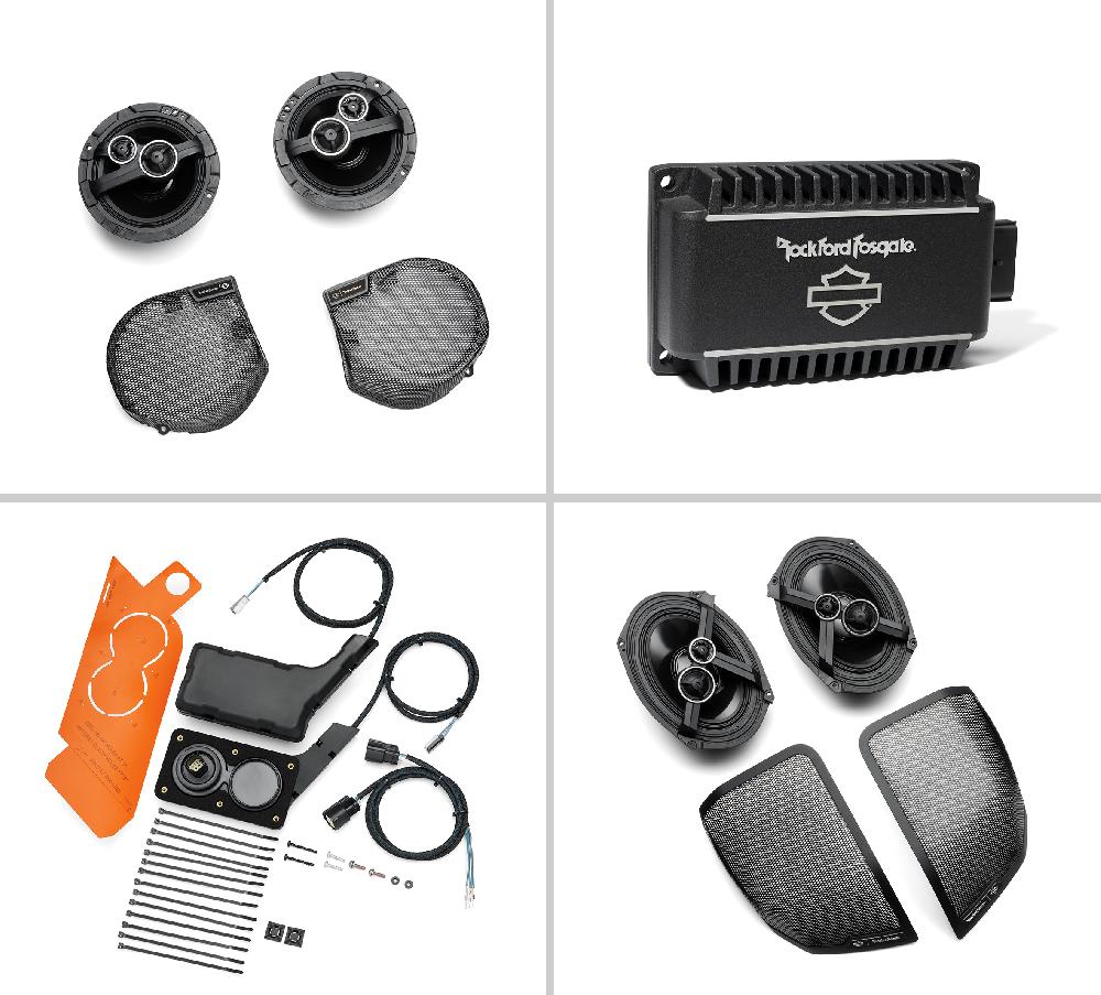 harley Harley Davidson Audio powered by Rockford Fosgate Stage II 4-Speaker Kit Package