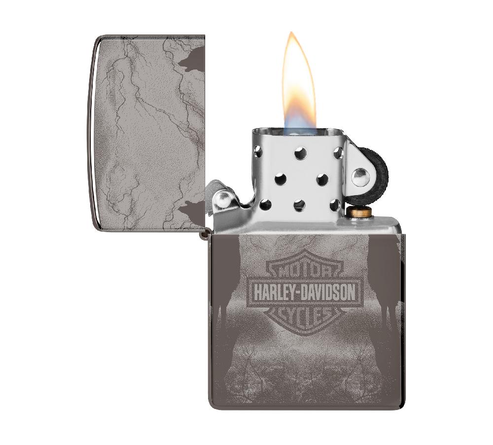Harley Harley-Davidson Bar And Shield 360 Photo Windproof Lighter