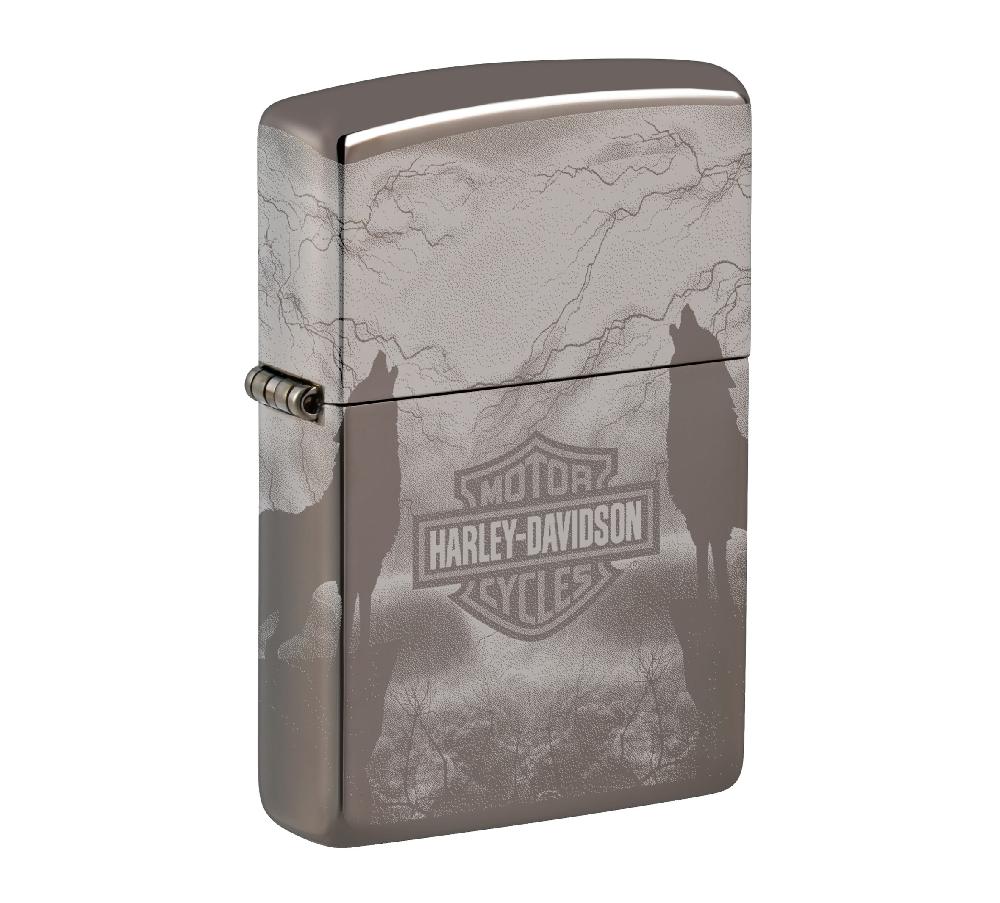 Harley Harley-Davidson Bar And Shield 360 Photo Windproof Lighter