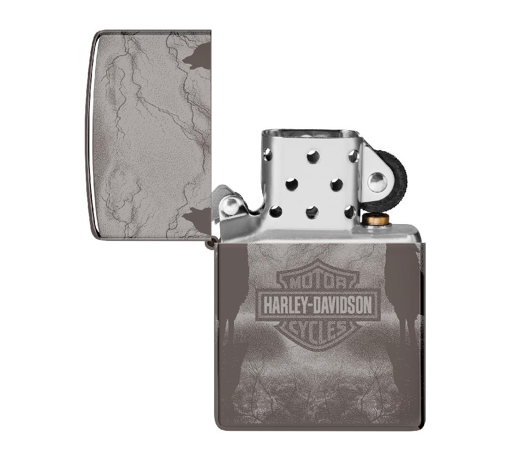 Harley Harley-Davidson Bar And Shield 360 Photo Windproof Lighter
