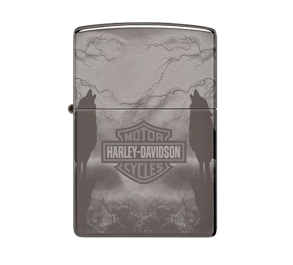 harley Harley-Davidson Bar and Shield 360 Photo Windproof Lighter